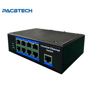 สวิตช์อีเธอร์เน็ต9พอร์ต10/100ม. อุตสาหกรรมราง DIN IP40 RJ45ประเภทตัวเชื่อมต่อไฟเบอร์ออปติกสวิตช์ LAN - Product Image 2