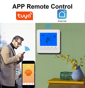 Termostato digital programable para calefacción de suelo, controlador de temperatura inteligente para habitación, wifi, modbus, HY02B05 - Product Image 2