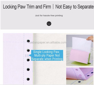High Quality Customized 1-6 Ply <strong>Continuous</strong> <strong>Computer</strong> Printing NCR Carbonless <strong>Paper</strong> Sheet High Visibility Form - Product Image 3