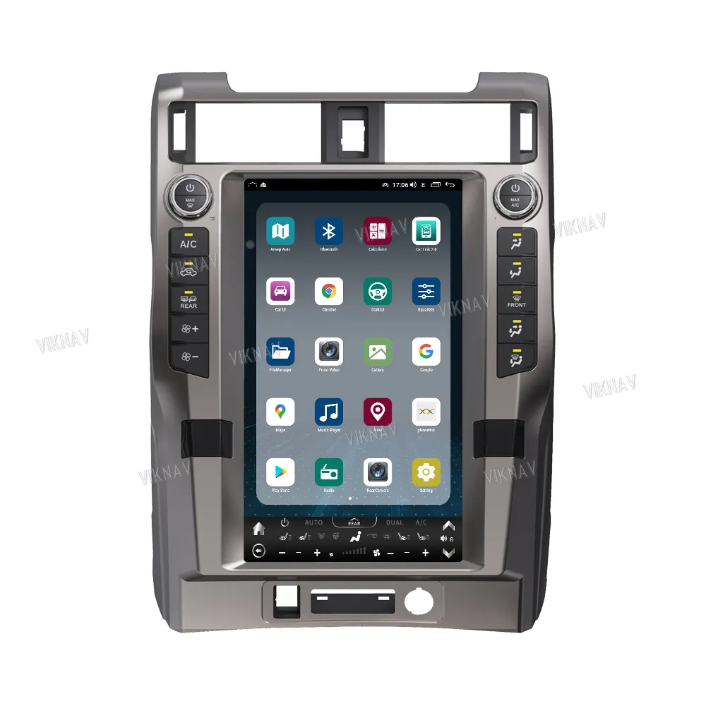 Toyota 4Runner 2010-2023 için otomatik Stereo araba radyo Android oto Carplay GPS navigasyon ekran multimedya oynatıcı 128GB