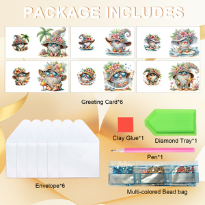 Goblin chủ đề Giáng sinh thẻ (6-Pack) 2025 độc đáo kỳ nghỉ thiệp chúc mừng thiết lập cho món quà Xmas - Product Image 3