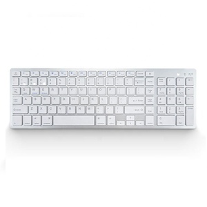 Full Size Slim Dual Mode Rechargeable 2.4G Compact Wireless and bluetooth <strong>Keyboard</strong> for Windows, Mac OS, <strong>IOS</strong>, Ipad, iphone - Product Image 3