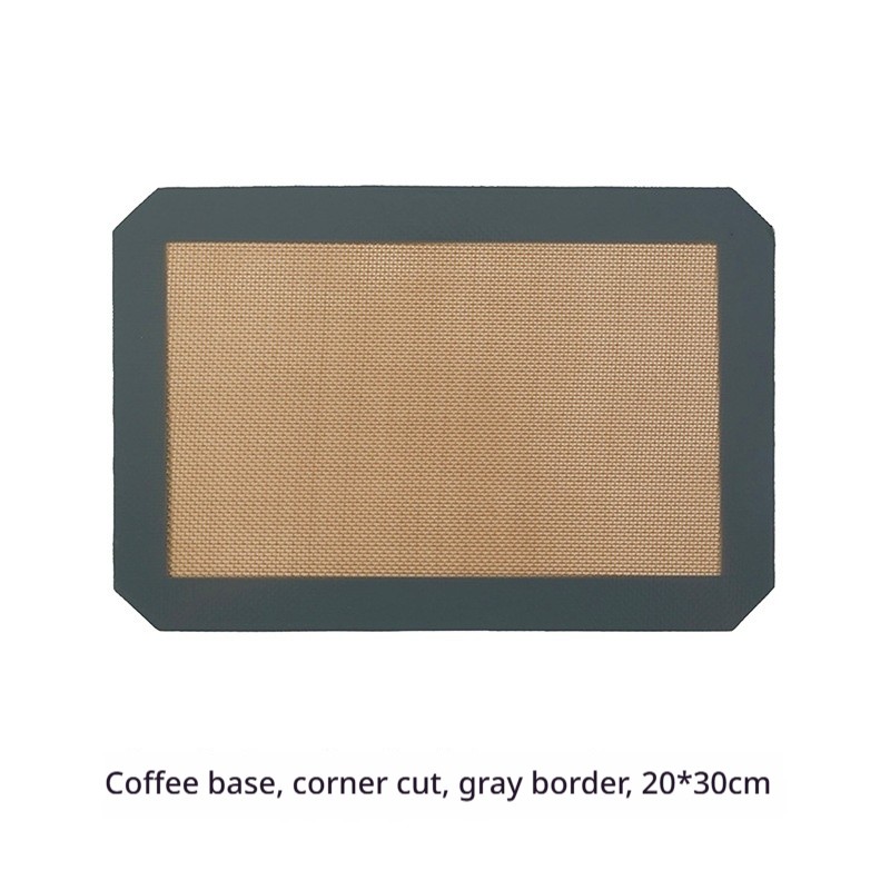 Bord gris coupe coin bas café 20*30cm