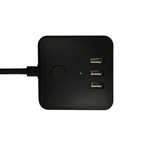 Toma de corriente multifuncional, toma de corriente estándar europeo, 3 enchufes, 3 USB - Product Image 3