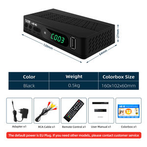 新しいHDデジタルセットトップボックスdvbt2TVチューナーデコーダーレシーバーサーバー衛星レシーバーACDC wifi USB 2.0 IPTV - Product Image 6