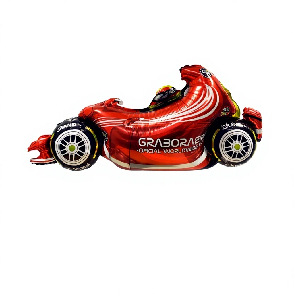 Voiture de course rouge - 52*110cm