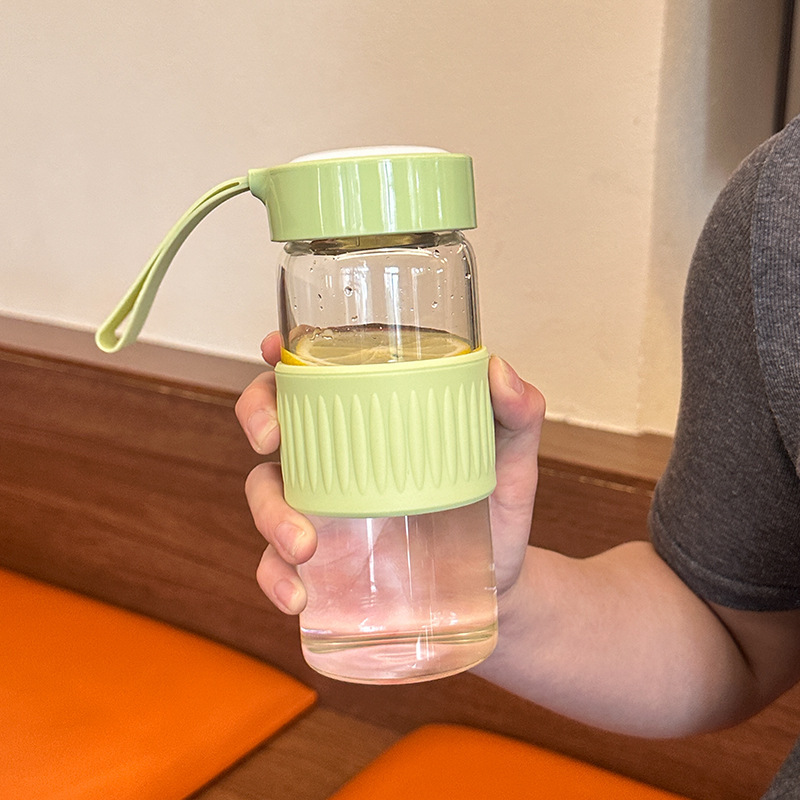 Green - 480ml (Silicone Tea Sleeve and Infuser)