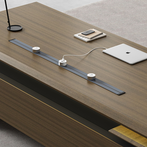 Modern Office Manager Wooden Desk Furniture L Shape Design CEO Desk <strong>Computer</strong> Table Office Desk - Product Image 5
