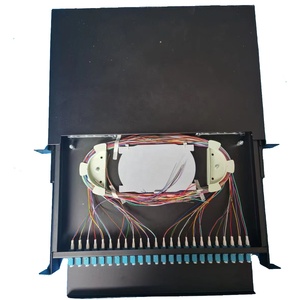 Melhor Qualidade 24 48 Núcleos Núcleos de Fibra Óptica <span class=keywords><strong>Patch</strong></span> <span class=keywords><strong>Panel</strong></span> Deslizante 1U Carregado Com Módulo LC Adaptadores