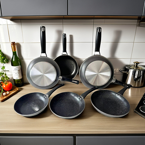 <strong>20</strong>/22/24/26/28CM Squeeze Double Bottom Frying Pan Non Stick Pan Cooking Kitchenware Pot <strong>Set</strong> Kitchen Cookware Pots