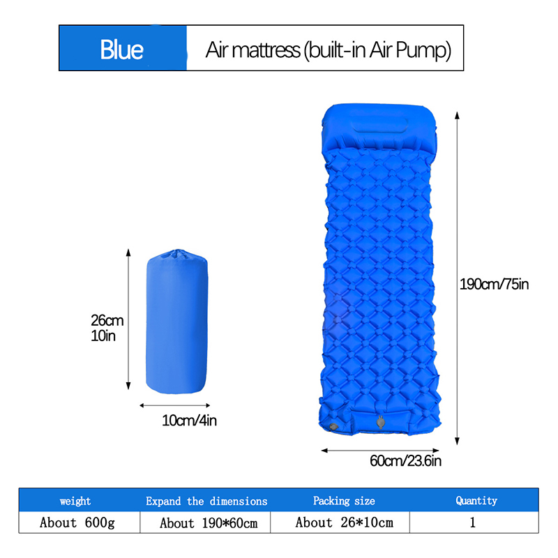 Blue- built in air pump