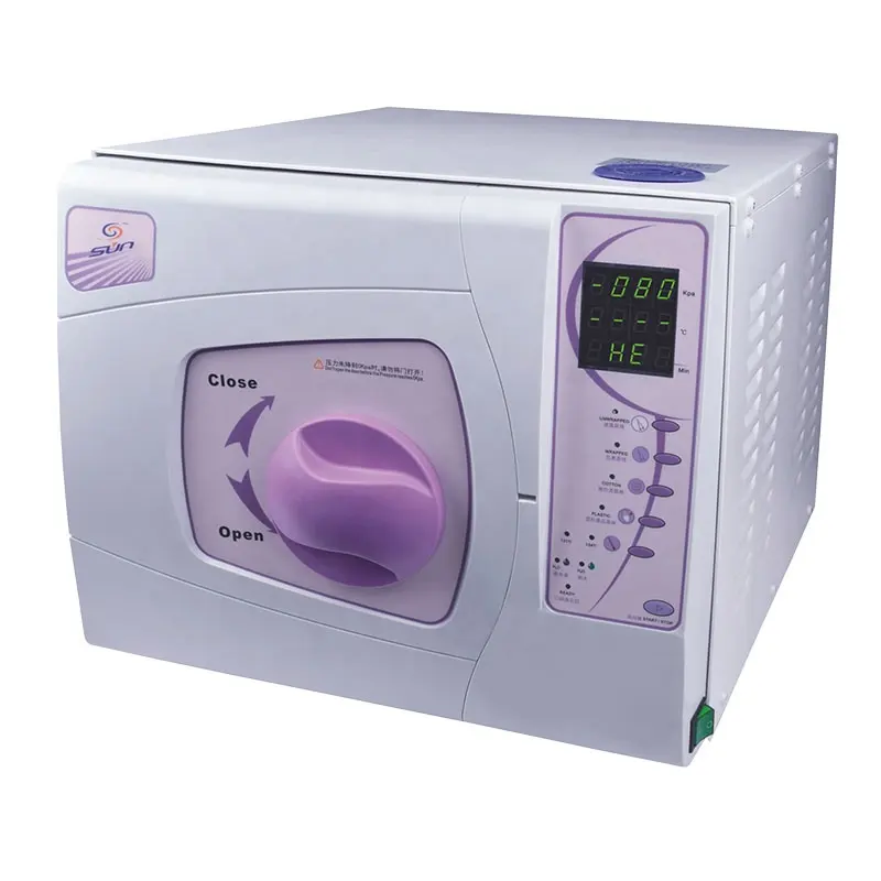 LCD display Dental autoclave class b steam sterilizer 12L with or without printer