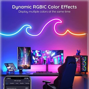5V Full-Color Running Horse Flexibler Neonlicht streifen mit LED-USB-Schnitts telle für bunte Musik für Bluetooth APP DIY Design