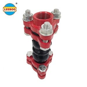 Leeboo DN15-50 PN16 pn25 đôi sóng EPDM Màu Đỏ hơi say tam giác ren Công Đoàn loại cao su mở rộng doanh với Stud Nut Tie Rod - Product Image 2
