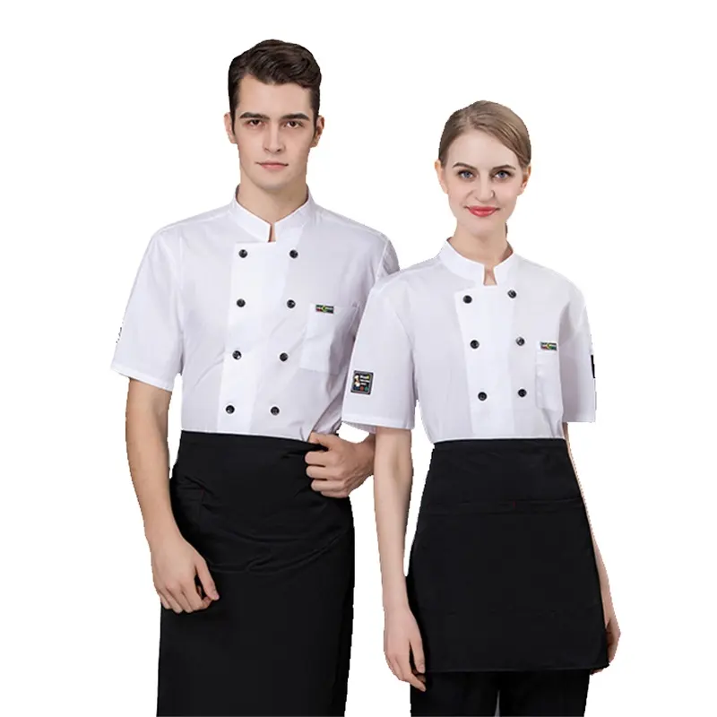 Uniformi da cuoco per aeromobili Hotel e barche uniforme da Pizza grembiule da cuoco nero cappotto da Hotel
