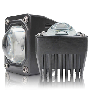Süper parlak 2.6 inç 110W 36V çift renk beyaz sarı yanıp sönen Led çalışma lambaları kare projektör Led Mini sürüş ışığı - Product Image 1