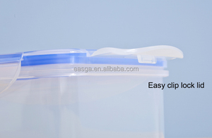 Pronto per la spedizione contenitore in plastica trasparente per alimenti contenitore in plastica per alimenti quadrato da 4 litri con coperchio contenitore per alimenti a iniezione in pp - Product Image 4