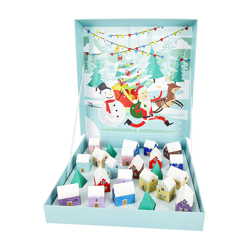 cCalendrier de l'Avent chocolat Bleu clair