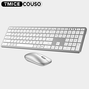 Teclado multidispositivo ultrafino recargable por Bluetooth de modo dual para Mac Scissors Silent 2,4G teclado y ratón inalámbricos - Product Image 1