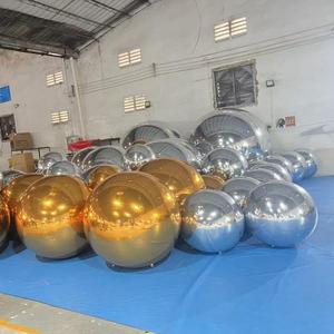 Custom Double Layer PVC Inflatable Balloon for Outdoor Activities 4m Mirror Reflective <strong>Ball</strong> for Parties Events Air <strong>Dancer</strong> Model - Product Image 1
