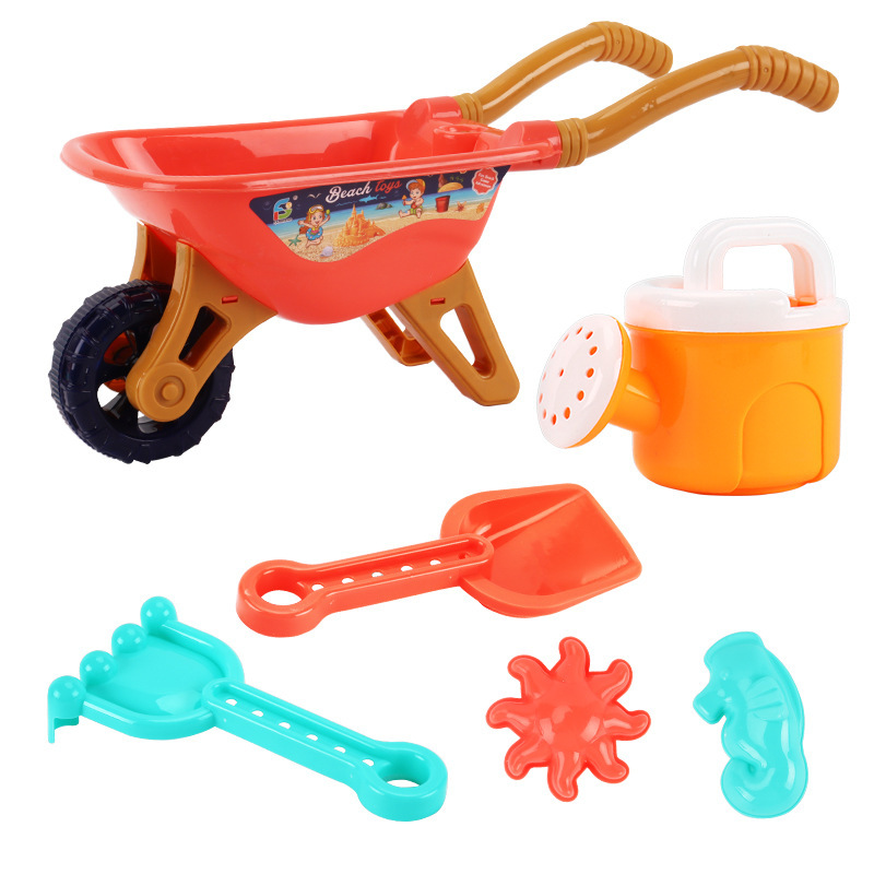 733a-338 chariot de plage orange
