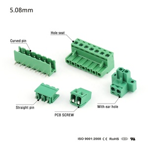 Conectores de bloque de terminales enchufables macho hembra 2P-12P Bloque de terminales enchufable 5,08 - Product Image 1