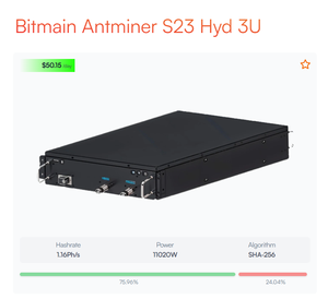 선주문 가장 강력한 ASIC 광부 비트메인 Antminer S23 하이드 3U 1160T 11020W SHA-256 비트코인 광부 S19pro + 하이드 198T S21 + 235T - Product Image 5