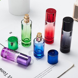 Ru Sao chai nước hoa thủy tinh 20ml 30ml Gradient màu vòng Nước hoa atomiser chai bơm lại - Product Image 2