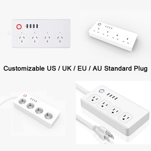 LEDEAST XS-A25 Voice Control Phone App Control Smart Life UK Plug <strong>Multi</strong> <strong>Function</strong> Wifi Outlet <strong>Socket</strong> <strong>With</strong> 4 <strong>USB</strong> Ports