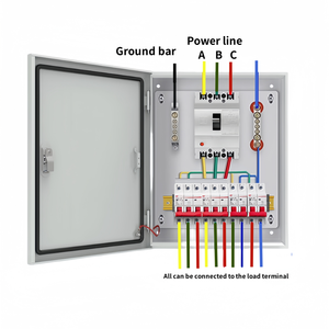Juego completo personalizado de caja de distribución, instalación de luz y oscuridad, caja de interruptores domésticos, caja de control de gabinete eléctrico de bajo voltaje - Product Image 2