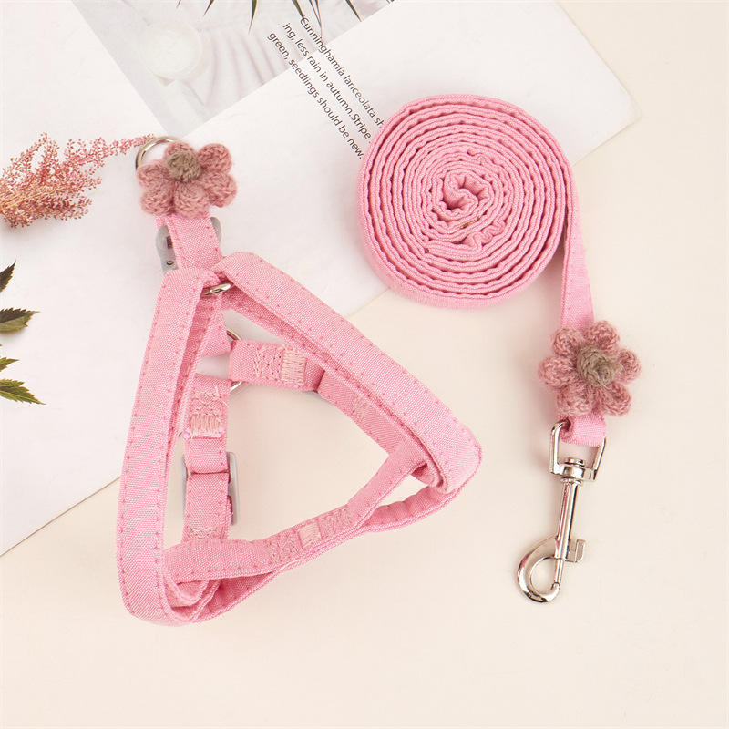 1 laisse harnais rose