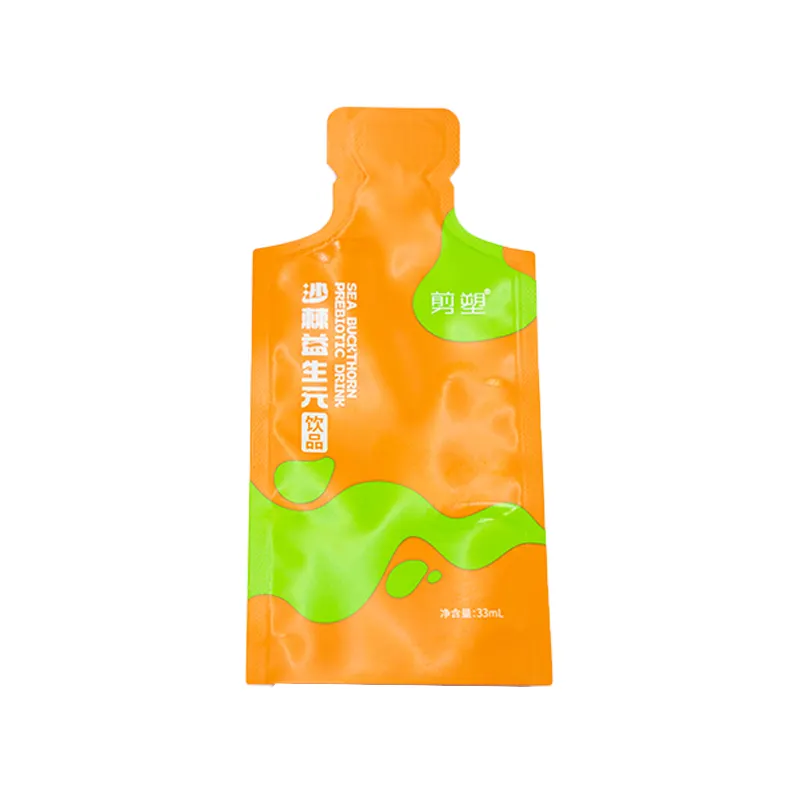 Logotipo personalizado Garrafa Em Forma De Bolsa De Plástico Liquid Energy Gel Drink Sachet Liquid Packaging Bags