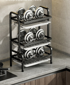 O dan fabrika 2-Tier 3 katmanlı çanak raf mutfak düzenleyici raf bulaşık kurutma süzgeç raf - Product Image 4