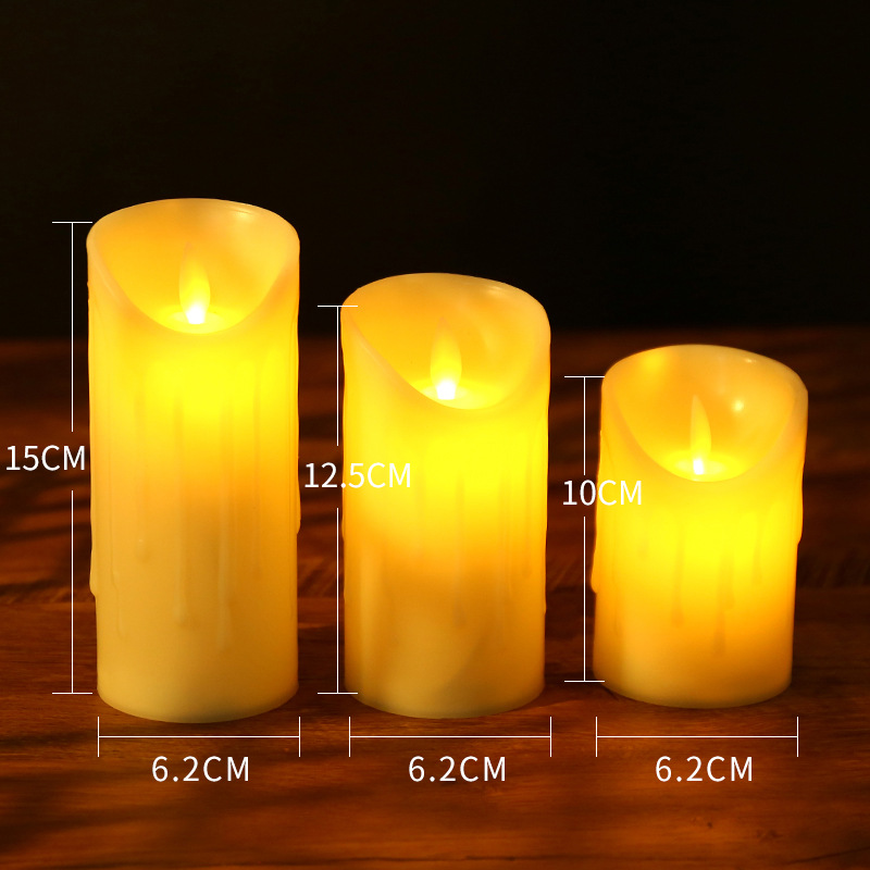 Ensemble de trois pièces larme de 6,2 cm (piles non incluses)