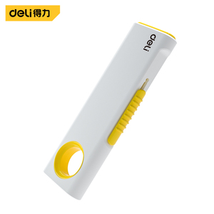 Deli DL408A Mini teleskopik kutu açacağı ekspres kartonları bıçak kesici el yapımı maket bıçağı taşınabilir ve asılabilir delik tasarımı - Product Image 1
