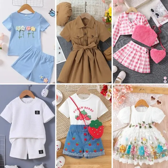 Commercio all'ingrosso della fabbrica dei ragazzi dei bambini nuovi vestiti balle del bambino delle ragazze di abbigliamento per bambini abbigliamento per bambini casual