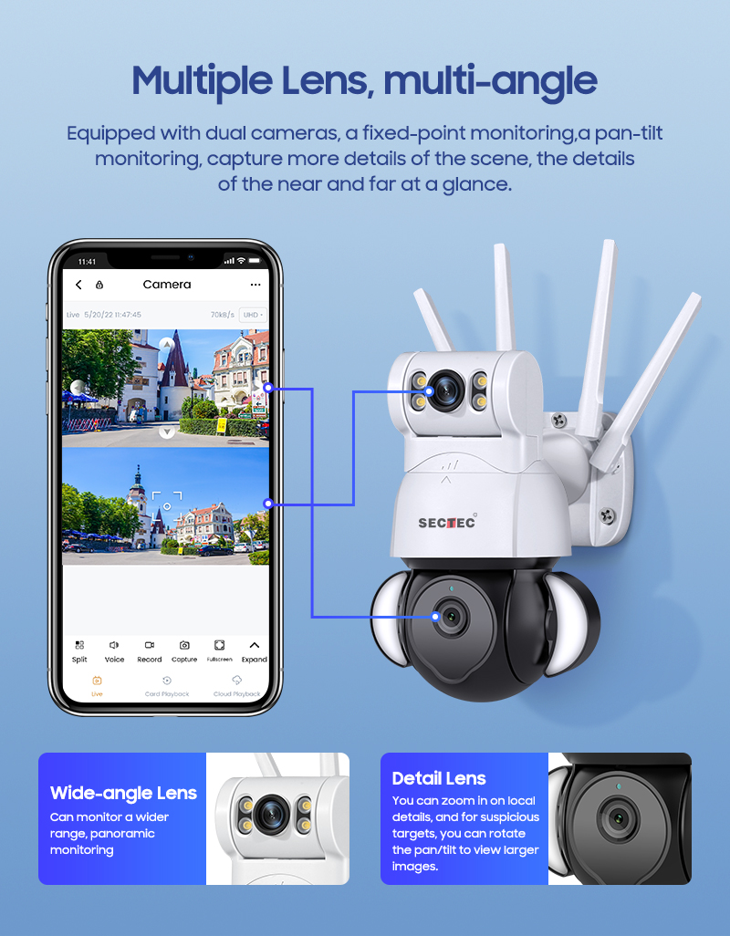Buy 4MP Dual Lens Floodlight Camera Buy 4MP Dual Lens Floodlight Camera 4 Buy 4MP Dual Lens Floodlight Camera