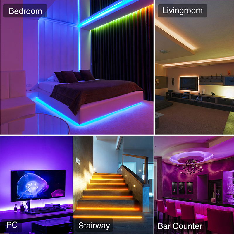 Gosund Nitebird Tuya Smart Led Strip Wifi RGB Light Strip APP Control 5050 Work With Alexa Google Assistant Wholesale 5 Meter