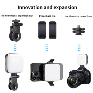 Portable LED Clip <strong>Light</strong> Rechargeable Video Conference Fill <strong>Light</strong> Adjustable 3 <strong>Light</strong> Modes Suitable for Mobile Live Streaming - Product Image 5