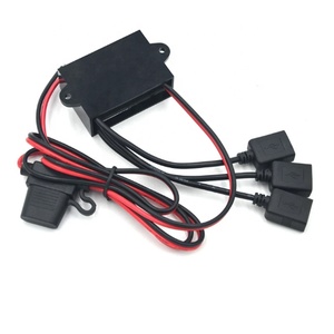 3 Anschlüsse Dreifacher USB-Stecker 12V 24V bis 5,5 V 5A 27,5 W DC DC Step Down Buck Stromrichter Autotelefon-Ladegerät Mehrfach buchse Adapter - Product Image 2