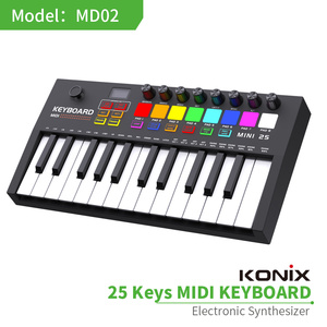 Mayorista Controlador MIDI 25 Teclas Teclado Digital Estándar Piano Órgano Teclado Midi Electrónico Con Teclas de Velocidad - Product Image 2