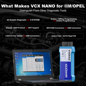 VXDIAG NANO NX600Pro USB-Code leser OBD2-Scanner-Diagnosewerkzeug für Opel Cars J2534 Programmierung ECU-Codierung - Product Image 6