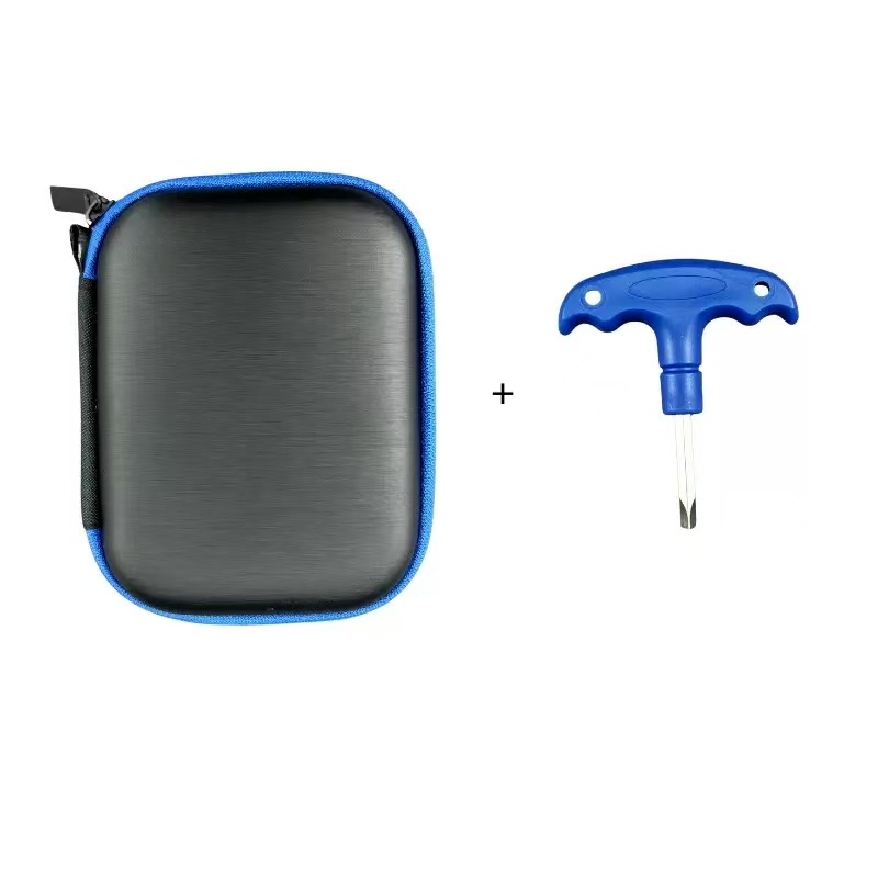 Caja azul con llave T25.