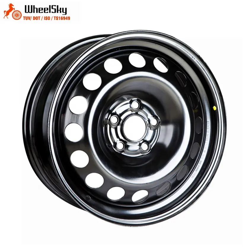 Wheelsky 675302 16 × 6.5 5 × 105 16 Inch Coated Steel Wheel For Passenger Car