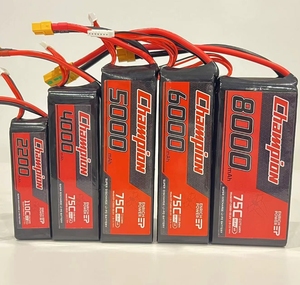 जीप उच्च निर्वहन दर fpv ड्रोन लिथियम बैटरी पैक 110c 100c 6s 4s लिपो बल्लेबाज 6000 माह 4000 मा 2200 माह के लिए - Product Image 2