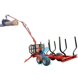 CE Certified Madeira Hidráulica Carregando Guindaste Grapple Madeira <span class=keywords><strong>Log</strong></span> Grab Trailer para ATV Trator PTO para Máquinas Florestais