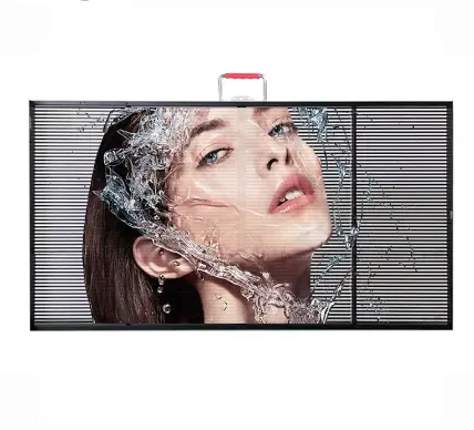 HD Video Werbung transparenter Led-Bildschirm für Einzelhandel laden