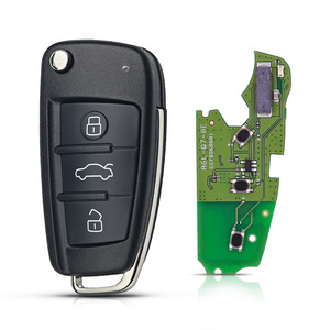 For <strong>Au</strong>-di Keys A6L &amp; Q7 Flip <strong>Remote</strong> Key 3 Buttons 315/433MHz 8E Transponder - Product Image 1