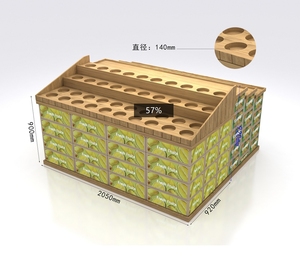 Siêu thị gỗ Trái Cây Rau Kệ hiển thị giá đứng sầu riêng hiển thị giá - Product Image 1