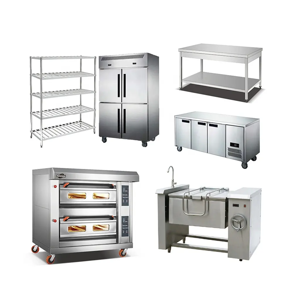 معدات مطابخ مطاعم لوازم كبيرة غير القابل للصدأ متعدد المأكولات الإلكترونية أجهزة مطبخ تجارية
